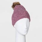 Women's Boucle Lined Beanie - Universal Thread Pink