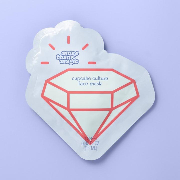 Sheet Face Mask - 0.37 Fl Oz - More Than Magic Cupcake Culture