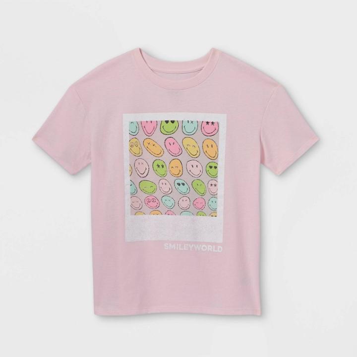 Kids' Smiley World Oversized Graphic T-shirt - Art Class
