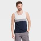 Men's Standard Fit Jersey Tank Top - Goodfellow & Co Xavier Navy