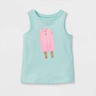 Toddler Girls' Sparkle Ice Cream Knit Graphic Tank Top - Cat & Jack