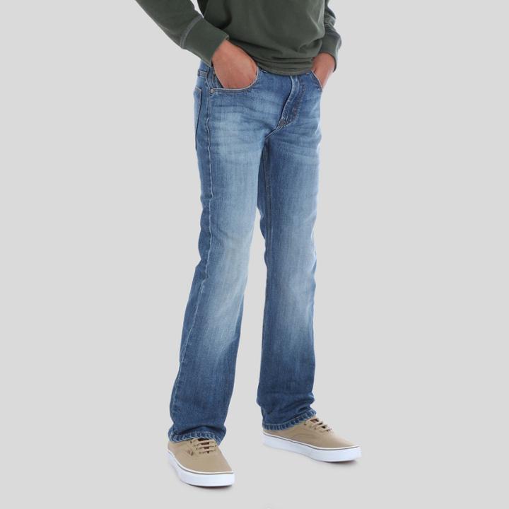 Wrangler Boys' 5pkt Slim Straight Jeans Cool Blue