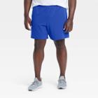 Men's Big & Tall Fleece Shorts - All In Motion Blue Xxxl