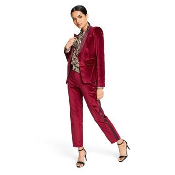 Women's Long Sleeve Velvet Blazer - Altuzarra For Target Red S, Women's,