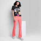 Women's Low-rise Corduroy Flare Pants - Wild Fable Coral