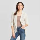 Women's Long Sleeve Cardigan - Knox Rose Cream Xs, Women's, Beige