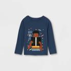 No Brand Black History Month Toddler Boys' Reading Black Joy Long Sleeve T-shirt - Navy Blue