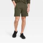 Men's Fleece Shorts - All In Motion Olive Green