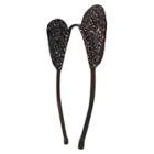 Lily Jane Black Glitter Cat Ears Headband