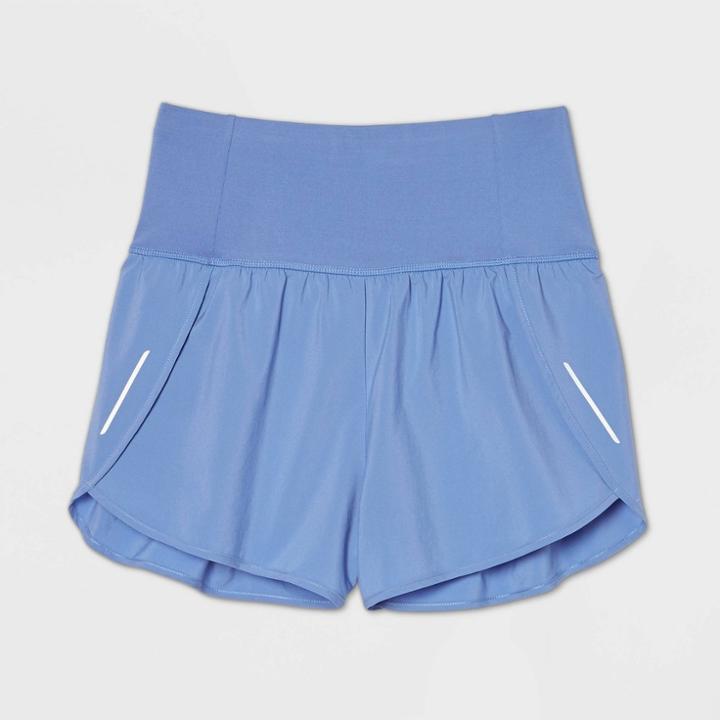 Women's High-rise Premium Run Shorts 3 - All In Motion Indigo Xs, Women's, Blue