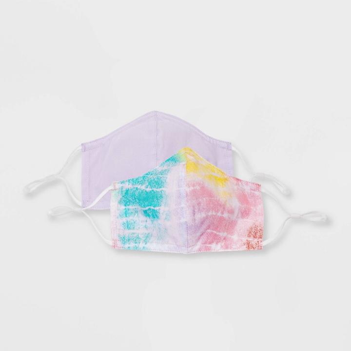 Boys' 2pk Tie-dye Masks - Cat & Jack Purple