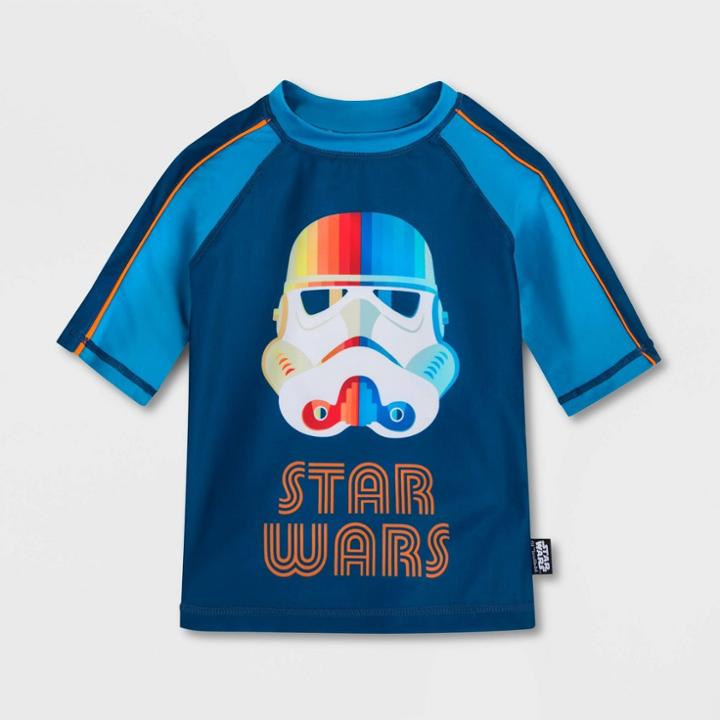 Disney Boys' Star Wars Rash Guards - Blue