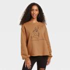 Well Worn Black History Month Women's Silhouette Sweatshirt - Brown