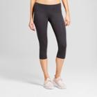 Women's Cotton Spandex Capri Leggings - C9 Champion Black Xxl, Dark Heather Gray