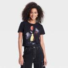 Warner Bros. Women's It Balloon Short Sleeve Graphic Baby T-shirt - Black