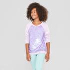 Girls' Flip Sequins Pullover - Cat & Jack Light Purple