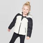 Toddler Girls' Panda Puffer Jacket - Cat & Jack Black