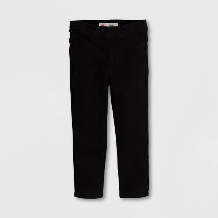 Levi's Toddler Girls' Pull-on Fashion Pants - Black