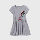 Girls' Flip Sequin Rainbow Knit Dress - Cat & Jack Gray
