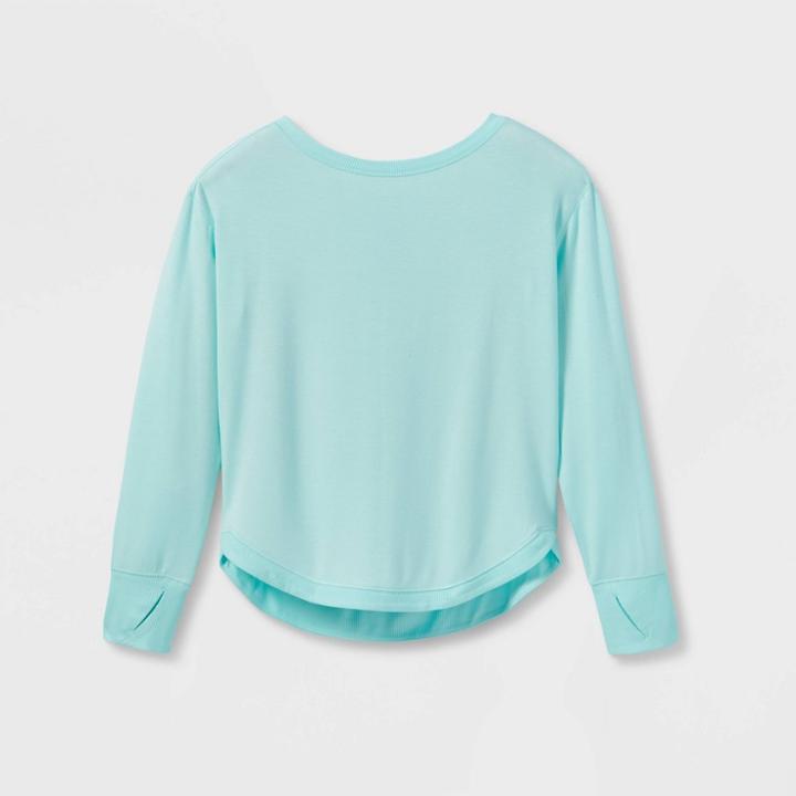 Girls' Soft Pullover Sweatshirt - All In Motion Green