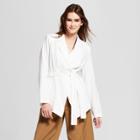 Women's Long Sleeve Wrap Blazer - Who What Wear White