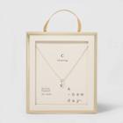 Initial C Tag Necklace - A New Day Silver, Women's,