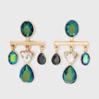 Chandelier With Hanging Stone Earrings - A New Day Blue