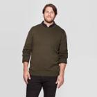 Men's Big & Tall Crew Neck Sweater - Goodfellow & Co Olive
