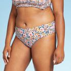 Women's Plus Size Hipster Bikini Bottom - Xhilaration Floral Print 14w, Women's,
