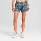 Women's Geometric Printed Run Shorts - C9 Champion Teal Geometric Print S, Teal Geo Print