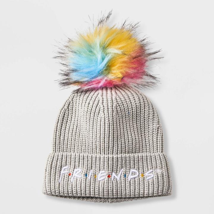 Girls' Friends Pom Beanie, One Color
