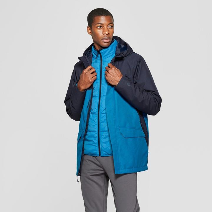 Men's 3-in-1 Jacket - C9 Champion Navy/hotline Blue (blue/hotline Blue)