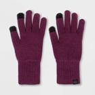 Women's Merino Wool Blend Gloves - All In Motion Burgundy