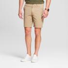 Men's 9 Linden Flat Front Chino Shorts - Goodfellow & Co Khaki (green)