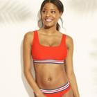 Women's Sport Elastic Bralette Bikini Top - Xhilaration Red D/dd Cup