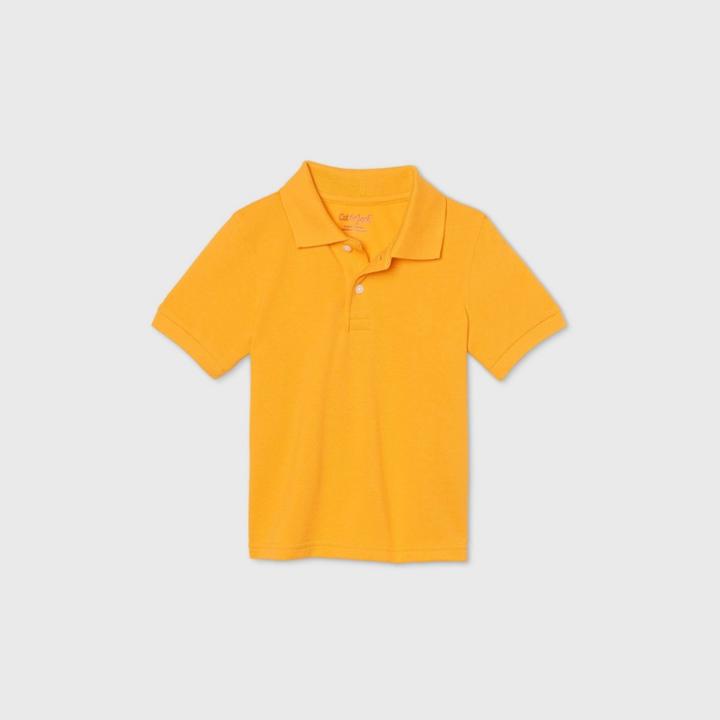 Petitetoddler Boys' Short Sleeve Stretch Pique Uniform Polo Shirt - Cat & Jack Yellow