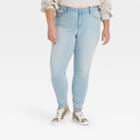Women's Plus Size Mid-rise Jeggings - Universal Thread Light Wash 14w,