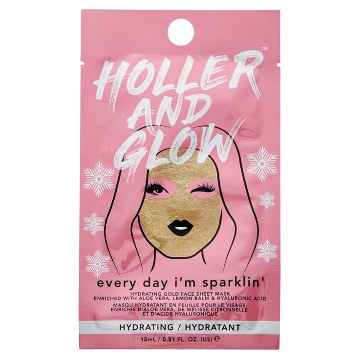 Holler And Glow Everyday I'm Sparklin Printed Face Mask