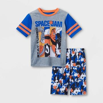 Boys' Space Jam 2pc Pajama Set - Gray/blue