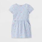 Girls' Printed Short Sleeve Knit Dress - Cat & Jack