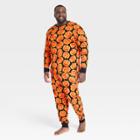 Men's Tall Halloween Pumpkins Family Pajama Set - Hyde & Eek! Boutique Orange