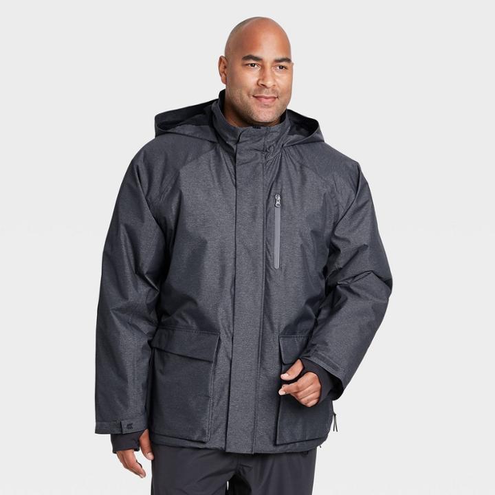 Men's Big & Tall Snow Sport Waterproof Jacket - All In Motion Gray Heather