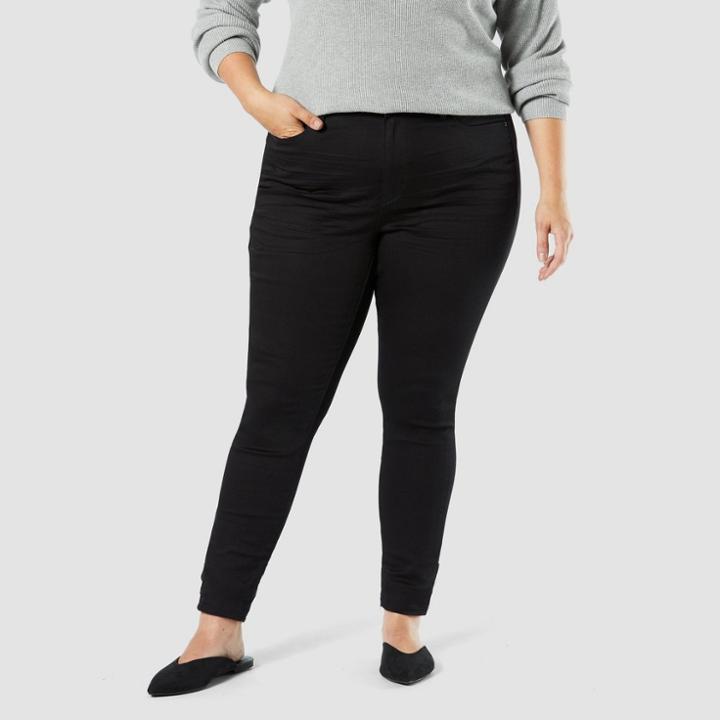 Denizen From Levi's Women's Plus Size Modern Skinny Jeans - Black Pearl