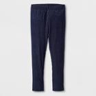 Toddler Girls' Velvet Pleated Shine Leggings Pants - Cat & Jack Turbine Gray 12 M, Girl's, Size: