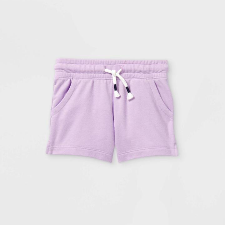 Toddler Girls' Knit Pull-on Shorts - Cat & Jack Purple