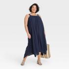 Women's Plus Size Sleeveless Dress - Knox Rose Navy