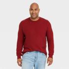 Men's Tall Regular Fit Crewneck Pullover Sweater - Goodfellow & Co Red