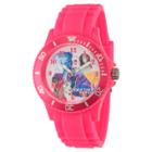 Women's Disney Princess Belle And Beast Pink Plastic Watch - Pink