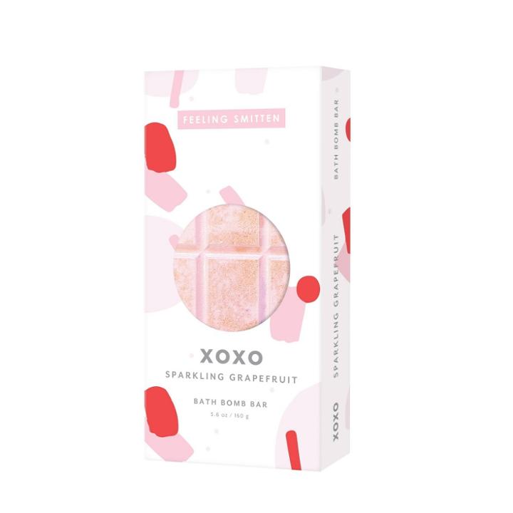 Feeling Smitten Xoxo Pink Grapefruit Bath Bomb Bar