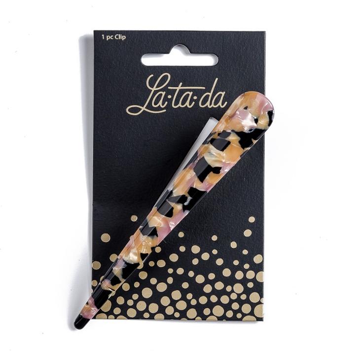 La-ta-da Dark Tortoise Large Salon Clip - 1pc, Kids Unisex,